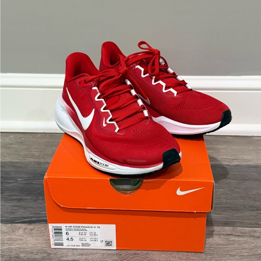 Nike Air Zoom Pegasus Red Running Shoes